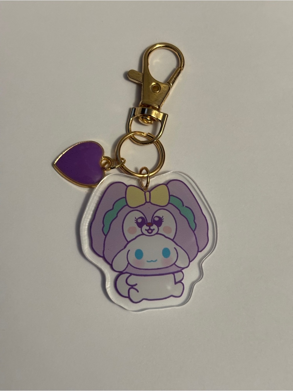 Handmade Hello Kitty Cinnamon Role inspired keychain/bag charm